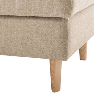 Gestoffeerde hocker COSO Classic geweven stof - Geweven stof Milan: Beige - Breedte: 95 cm - Es