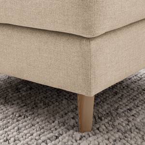 Gestoffeerde hocker COSO Classic geweven stof - Geweven stof Milan: Beige - Breedte: 95 cm - Es