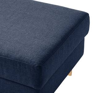 Repose-pieds COSO Classic Tissu - Tissu Milan : Bleu foncé - Largeur : 95 cm - Frêne