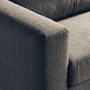 Ecksofa COSO Classic mit Ottomane Webstoff - Stoff Lica: Blau - Breite: 304 cm - Ottomane davorstehend rechts - Bettkasten - Esche