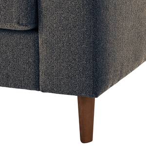 2,5-Sitzer Sofa COSO Classic Webstoff - Stoff Lica: Blau - Walnuss