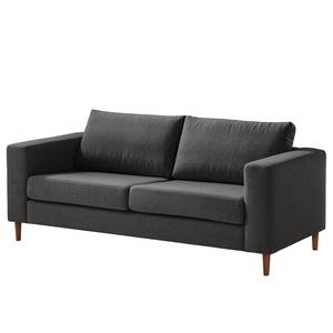 2,5-Sitzer Sofa COSO Classic Webstoff - Webstoff Milan: Anthrazit - Walnuss