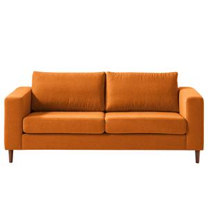 2,5-Sitzer Sofa COSO Classic Webstoff - Webstoff Milan: Rostbraun - Walnuss
