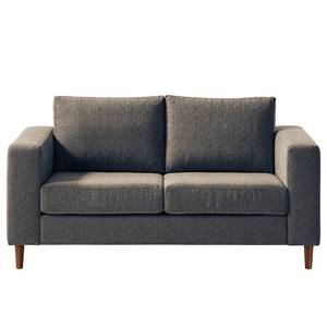 2-Sitzer Sofa COSO Classic Webstoff - Stoff Lica: Blau - Walnuss