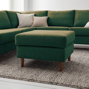 Repose-pieds COSO Classic Tissu - Tissu Lica: Vert - Largeur : 64 cm - Noyer