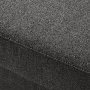Repose-pieds COSO Classic Tissu - Tissu Milan : Anthracite - Largeur : 64 cm - Noyer