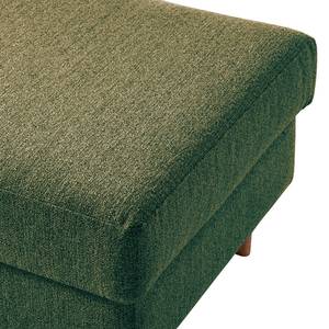 Repose-pieds COSO Classic Tissu - Tissu Lica: Vert - Largeur : 95 cm - Noyer