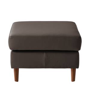 Gestoffeerde hocker COSO Classic echt leer - Leer Neto: Bruin - Breedte: 64 cm - Walnoot