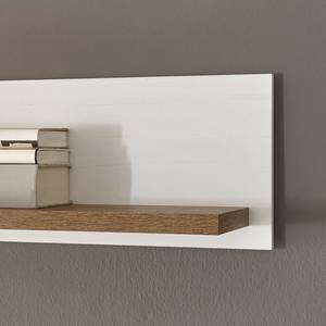 Wandplank Proville witte eikenhouten look/eikenhouten look - Breedte: 160 cm