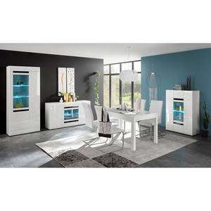 Vitrine Nyons II Blanc brillant / Blanc mat