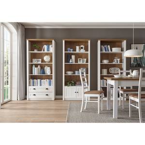 Open kast Proville II witte eikenhouten look/eikenhouten look