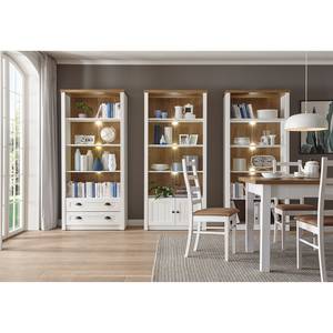 Open kast Proville II witte eikenhouten look/eikenhouten look