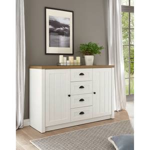 Dressoir Proville II witte eikenhouten look/eikenhouten look