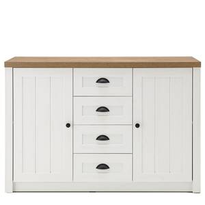 Sideboard Proville II Eiche Weiß Dekor / Eiche Dekor