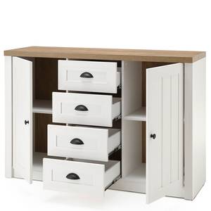 Dressoir Proville II witte eikenhouten look/eikenhouten look