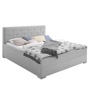 Letto imbottito Chicago Color grigio pallido