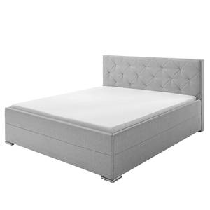 Letto imbottito Chicago Color grigio pallido