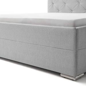 Letto imbottito Chicago Color grigio pallido