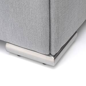 Letto imbottito Chicago Color grigio pallido