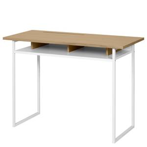 Bureau Bristol deels massief eikenhout/metaal - eikenhout/wit