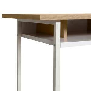 Bureau Bristol deels massief eikenhout/metaal - eikenhout/wit