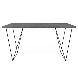 Schreibtisch Hueva I Metall - Beton Dekor / Schwarz