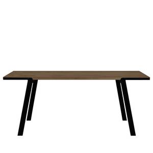 Eettafel Drift deels massief notenboomhout/metaal - Notenboom - 180 x 91 cm