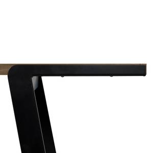 Table Drift Partiellement en noyer massif / Métal - Noyer - 180 x 91 cm