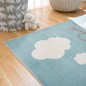 Kindervloerkleed Weely I kunstvezels - Babyblauw