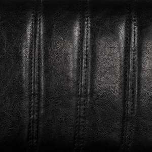 Chaises de bar Midnight II (lot de 2) Imitation cuir / Métal - Chrome - Noir