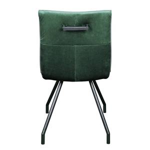 Gestoffeerde stoelen Eaden (set van 2) fluweel/ijzer - zwart - Groen