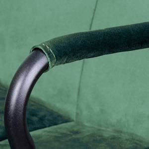 Armleunstoelen Eaden (set van 2) fluweel/ijzer - zwart - Groen