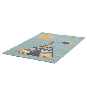 Tapis enfant Weely X Fibres synthétiques - Bleu layette