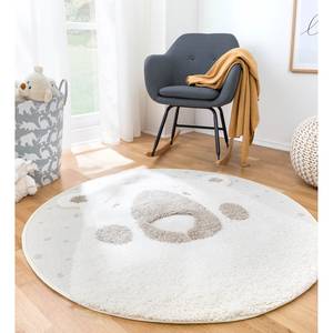 Tapis rond enfant Monsieur Lion Fibres synthétiques - Beige