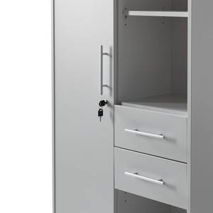 Armoire de bureau Okay I Gris clair / Argenté