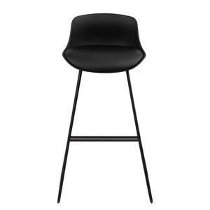 Chaises de bar Skelde (lot de 2) Noir