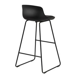 Chaises de bar Skelde (lot de 2) Noir