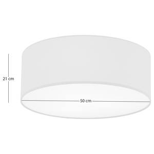 Plafondlamp Summa III katoen/ijzer - 3 lichtbronnen