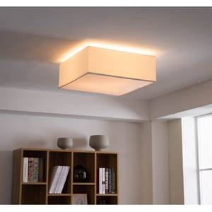 Plafondlamp Borris katoen/ijzer - 3 lichtbronnen - Wit