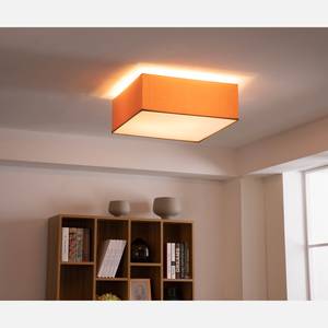 Lampada da soffitto Borris Cotone  / Ferro - 3 punti luce - Marrone