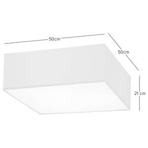 Lampada da soffitto Borris Cotone  / Ferro - 3 punti luce - Marrone