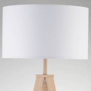 Lampada da terra Iver Cotone  / Ferro - 1 punto luce - Bianco