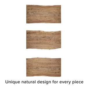 Massive Baumkanten-Tischplatte KAPRA Akazie massiv - Akazie Braun - 160 x 90 cm - Tischplattenstärke: 2.5 cm