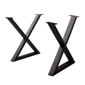 Tafelframe KAPRA metaal - Zwart - X-vorm
