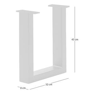 Frame voor tuinbank KAPRA ijzer - Zwart - U-vorm