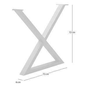 Tafelframe KAPRA ijzer - Vintage Metal - X-vorm