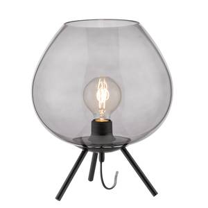 Tafellamp Wylie rookglas/ijzer - 1 lichtbron