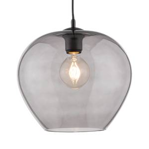 Suspension Wylie Verre fumé / Fer - 1 ampoule