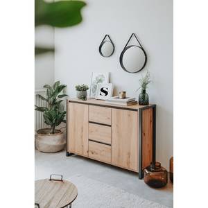 Kast Denville II Artisan eikenhouten look/antracietkleurig