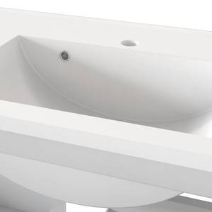 Salle de bain Verciano I (2 éléments) Avec éclairage - Blanc mat - Largeur : 60 cm